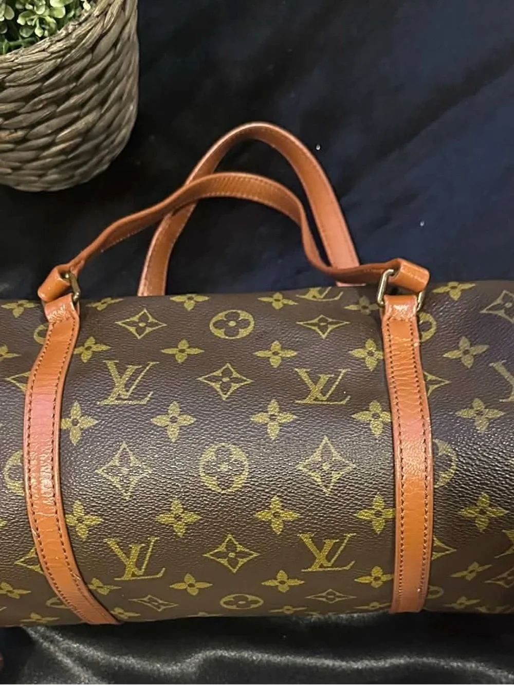 Louis Vuitton Monogram Canvas Cylindrical Duffel Bag in Brown and Tan